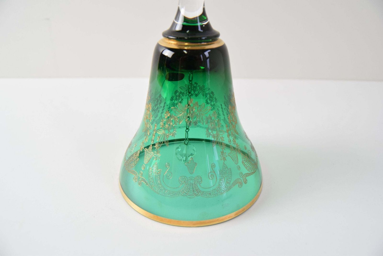 Glass Bell Bohemia Crystal 1960s photo buy