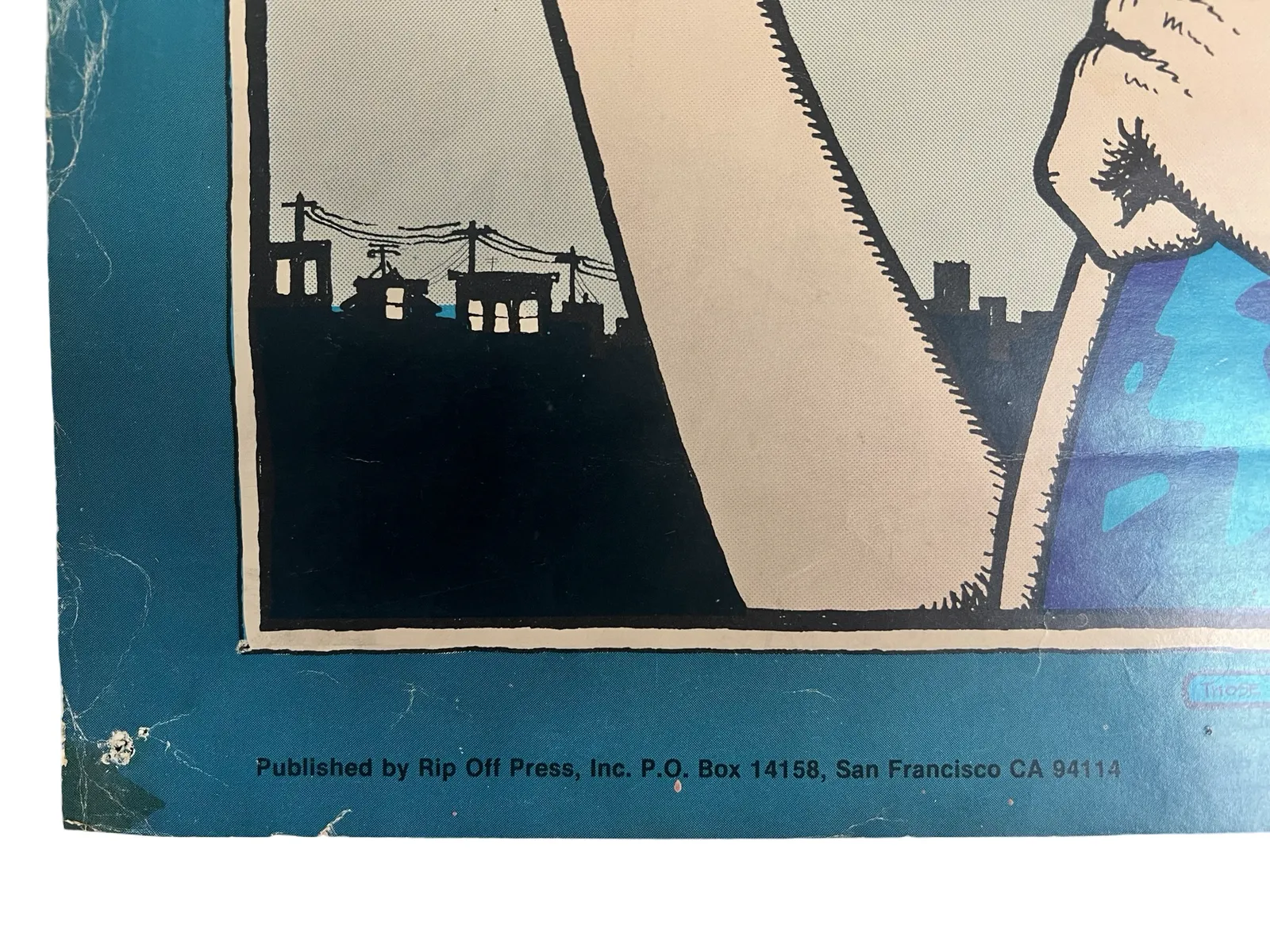 photo for sale Vintage Comic Poster, The Fabulous Furry Freak Brothers, Freewheelin Franklin Sez By Gilbert Shelton, 1979 Rip Off Press