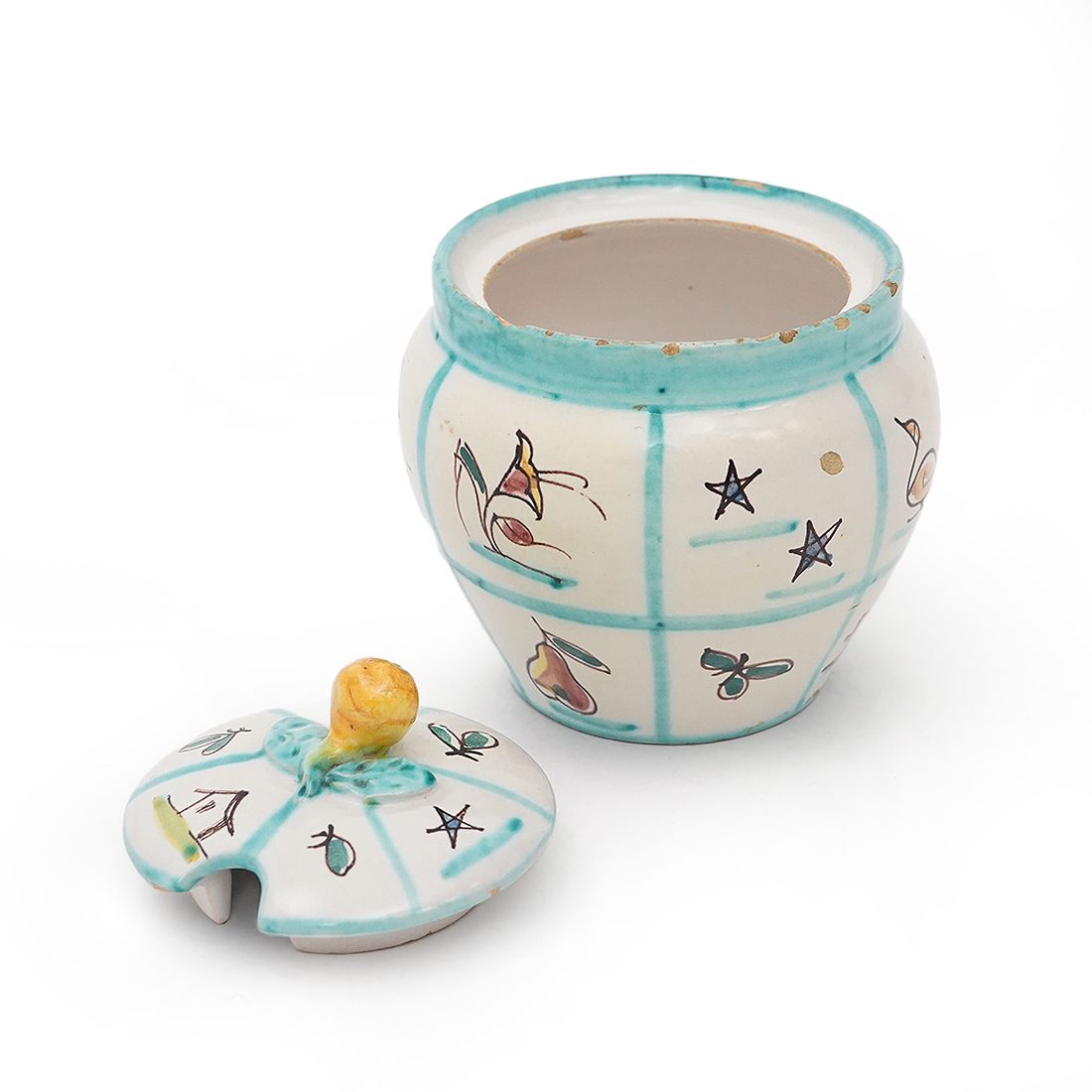 Ceramic Tea Set By Casa Dell'arte Of Albisola For Saks Fifth Avenue Ny, 1930s photo buy