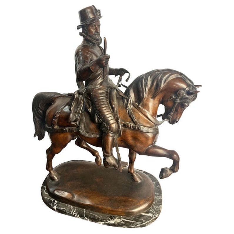 James Hunt (19th   20th Century)   William I Of Orange On Horseback   Top Antiques photo furniture