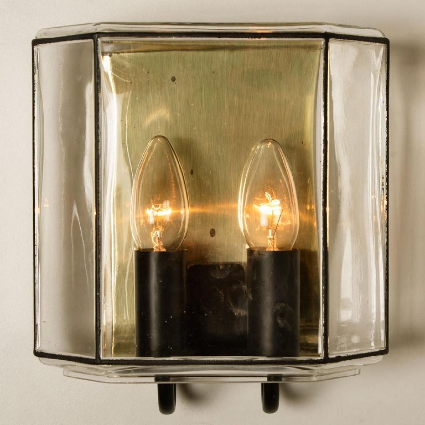 1 Of The 4 Of Iron And Bubble Glass Sconces Wall Lamps By Limburg, Germany, 1960 photo buy