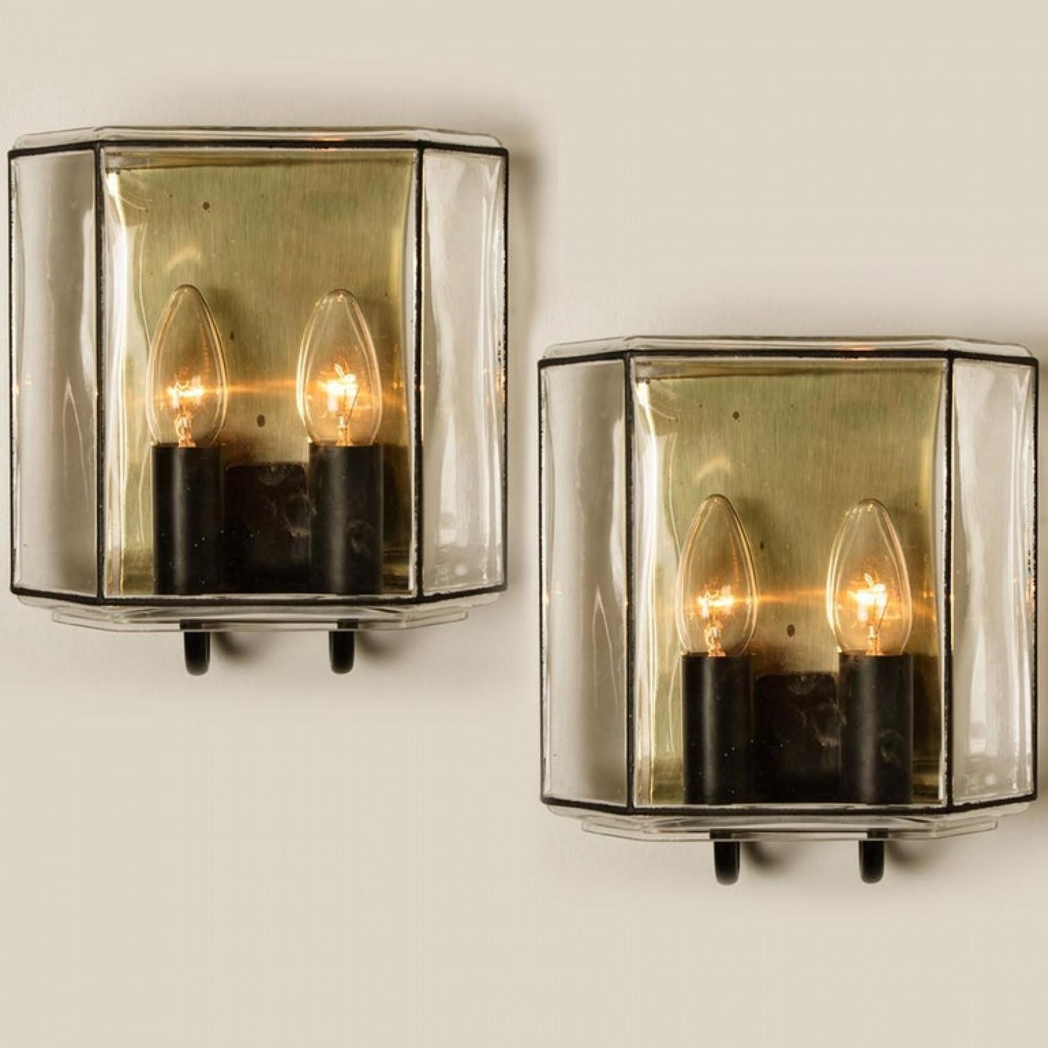 photo buy 1 Of The 4 Of Iron And Bubble Glass Sconces Wall Lamps By Limburg, Germany, 1960