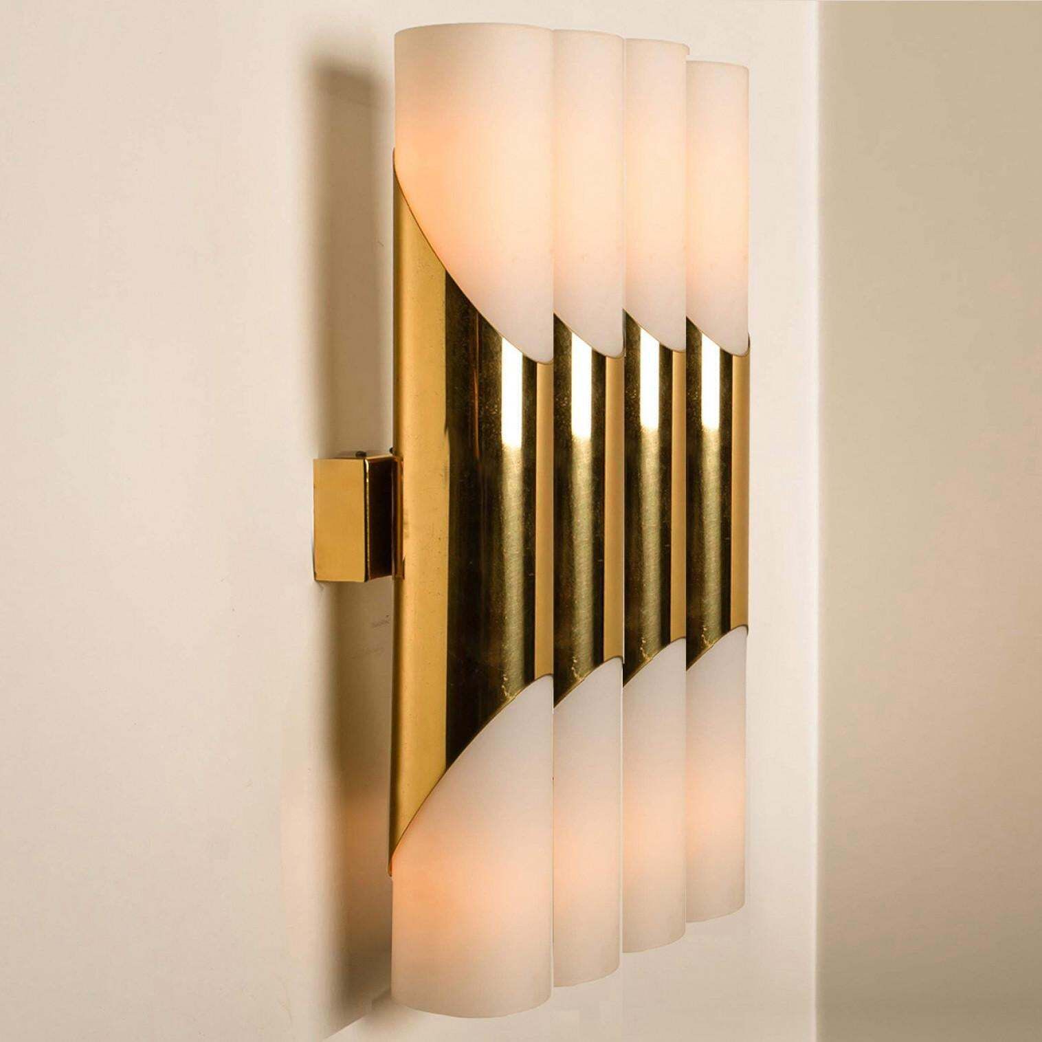 Pair Of Wall Sconces Or Wall Lights In The Style Of Raak, 1970 photo for sale