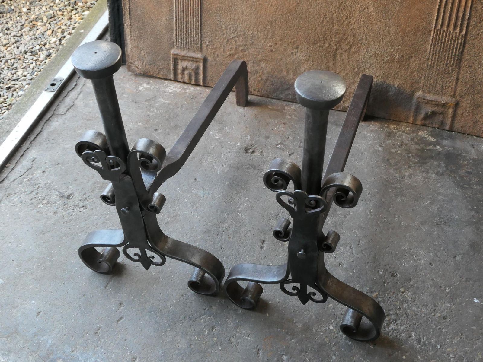 Large French 18th Century Andirons Or Landiers photo 1597.0