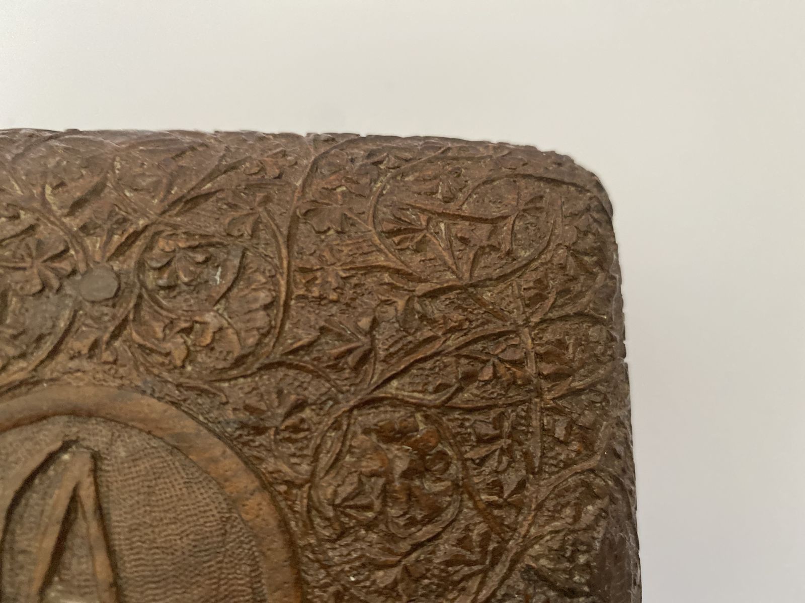 photo for sale Antique, Victorian, Anglo Indian, Intricately Hand Carved Sandalwood Box