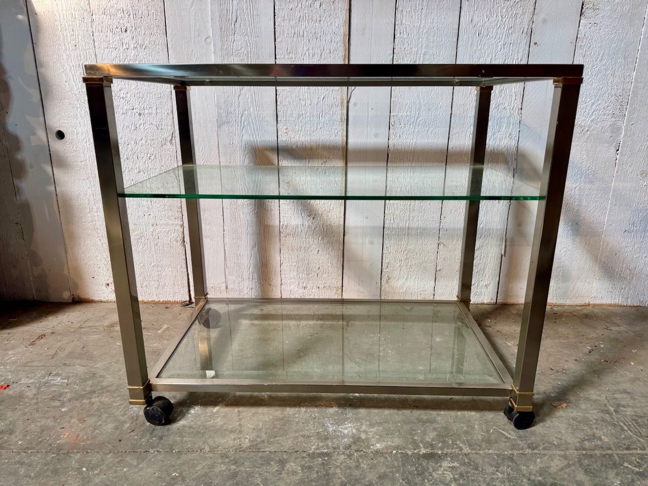 photo furniture Quality French Mid Century Chrome Cocktail Trolley