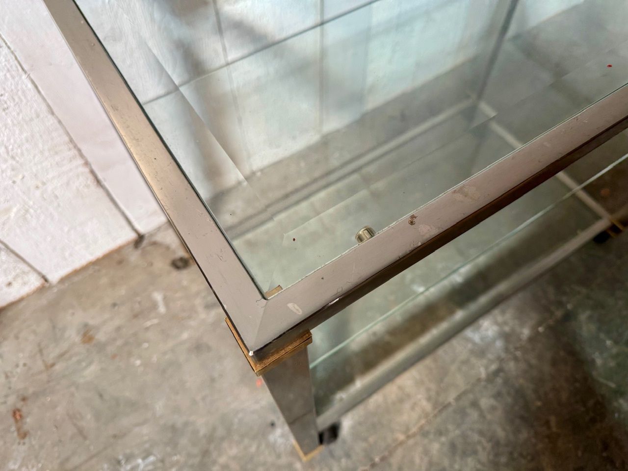 Furniture Quality French Mid Century Chrome Cocktail Trolley photo