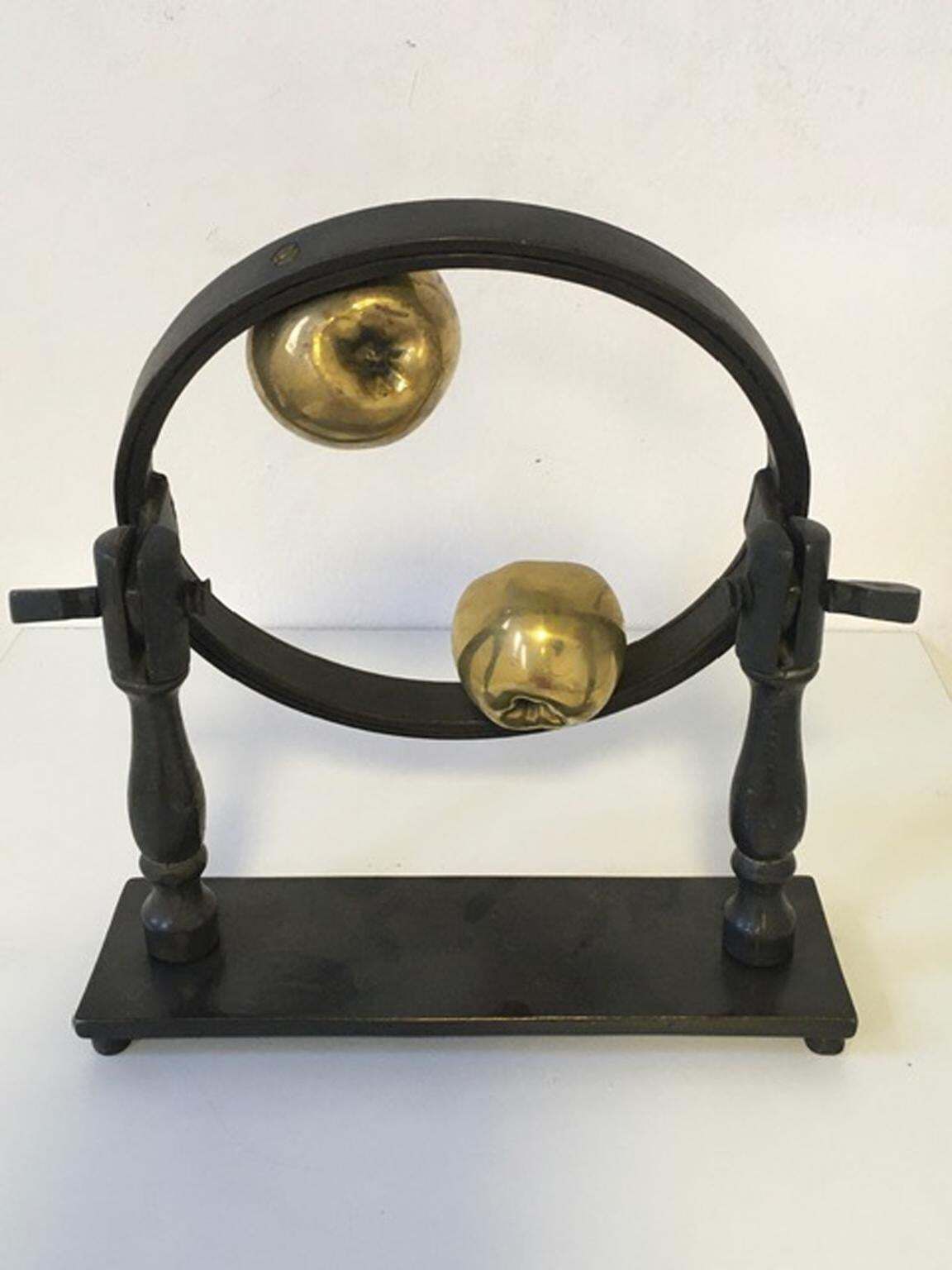 photo buy 1980 Italy Post Modern Abstract Bronze Sculpture Little Universe On Earth