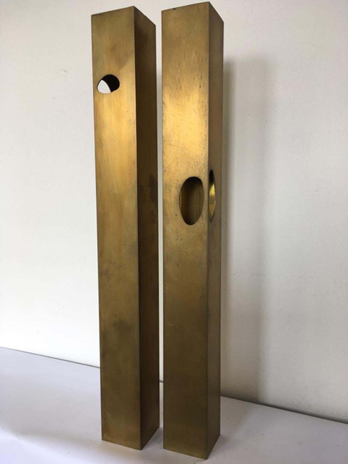 Italy 1998 The Skyscrapers Brass Abstract Sculpture photo vinterior