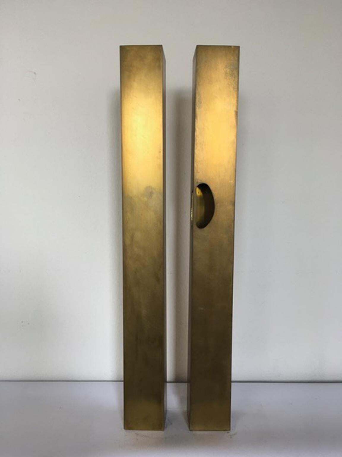 Art Italy 1998 The Skyscrapers Brass Abstract Sculpture photo
