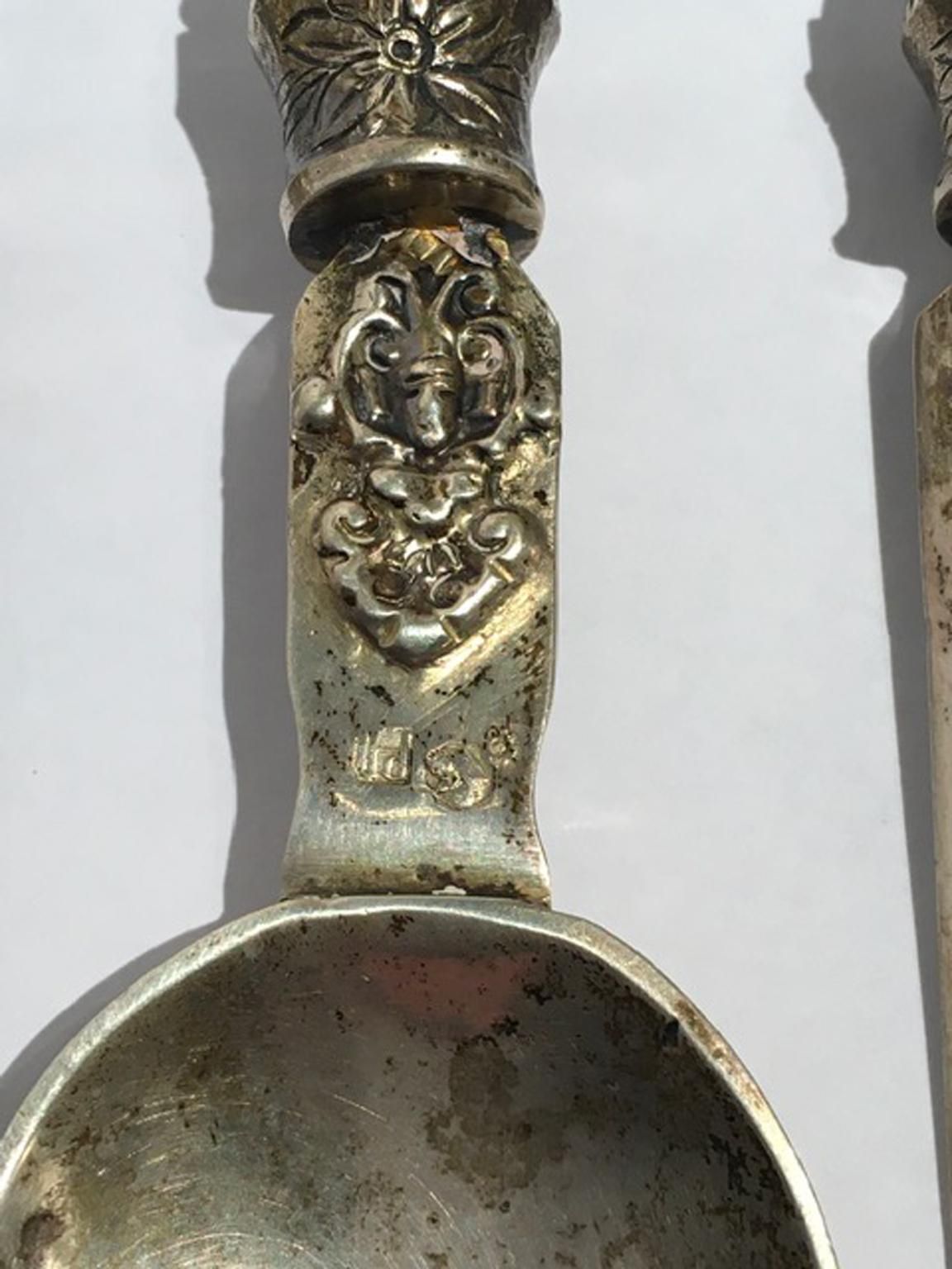 photo vinterior Early 19th Century Set Of 3 English Porcelain Cutleries