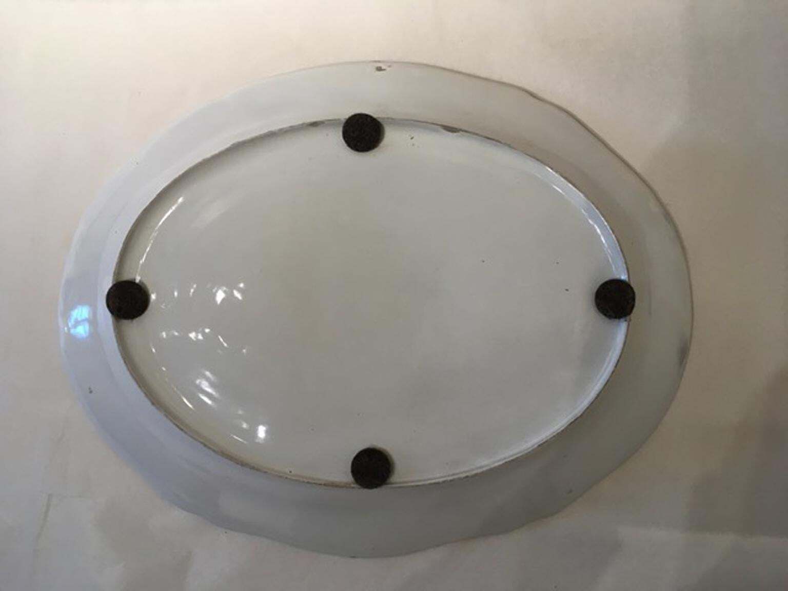 photo for sale Italy Richard Ginori Late 18th Century Porcelain Tray Underplate