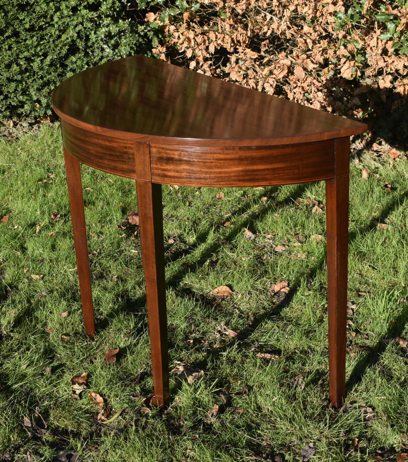Georgian Mahogany Demi Lune Table photo Furniture