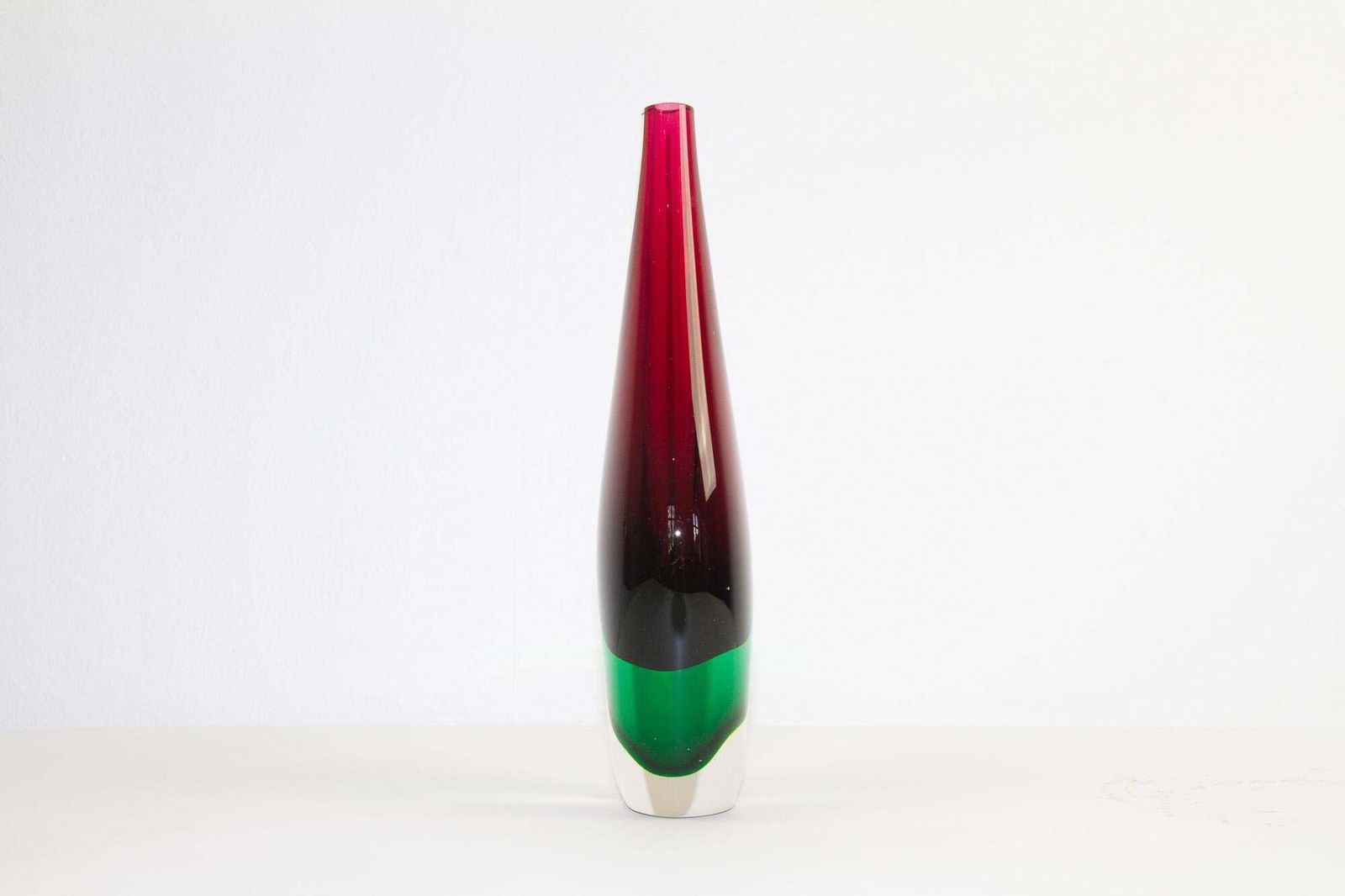 Vintage Murano Teardrop Sommerso Vase 1960s photo Home Decor