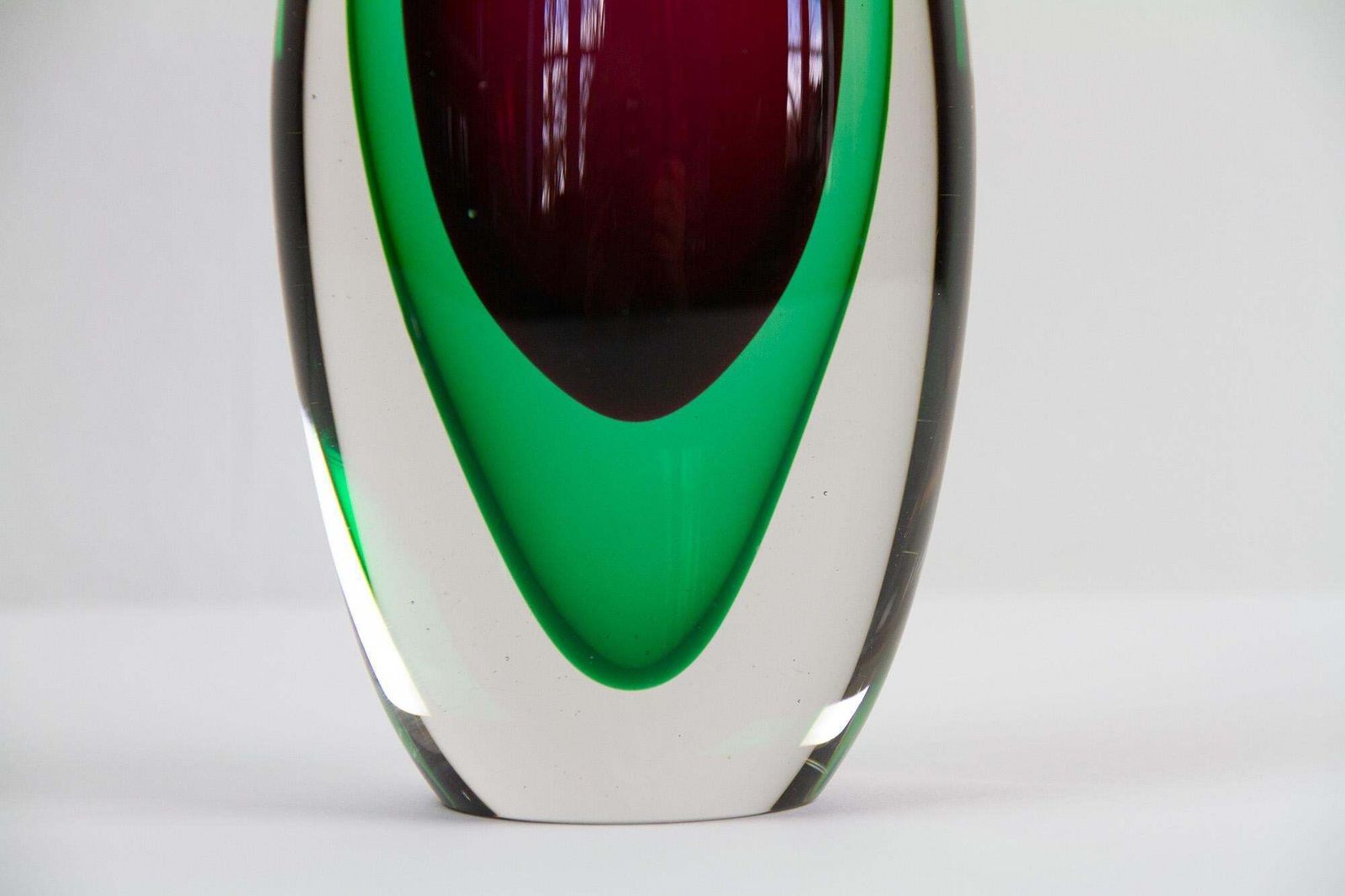 Vintage Murano Teardrop Sommerso Vase 1960s photo 383.0