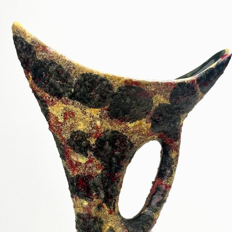 Glazed Ceramic Soliflower Vase By Società Anonima Marina Rep. San Marino 1959 photo 851.0