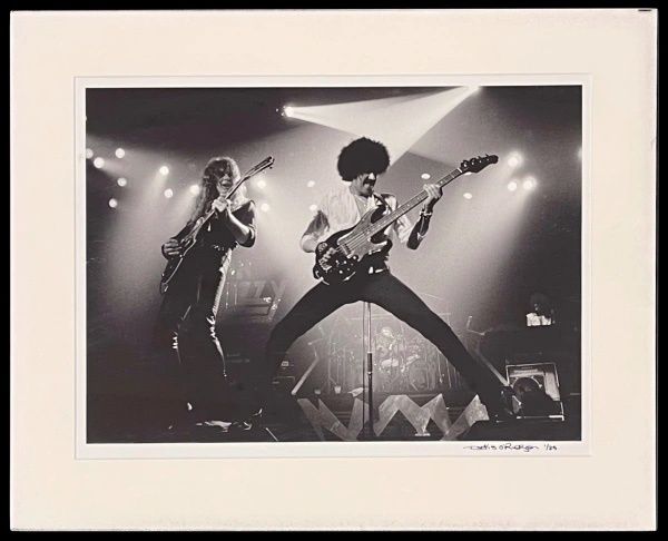 Denis O’ Regan Signed Photograph 1/25 – Phil Lynott Of Thin Lizzy, Live Performance