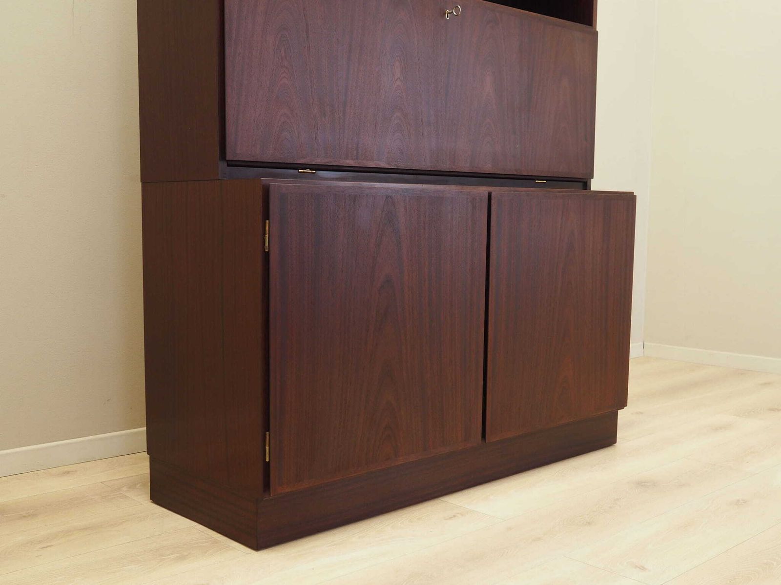 Mahogany Bookcase Danish Design 1970s  Manufacture Omann Jun photo vinterior