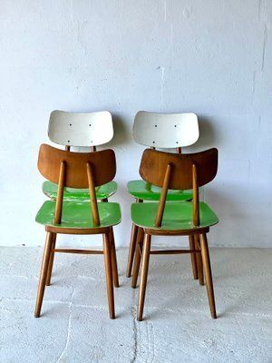 Eetkamerstoelen Van Ton, Ca. Jaren 1960, Set Van 4 photo vinterior