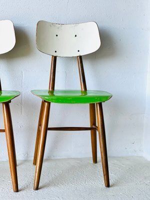 photo for sale Eetkamerstoelen Van Ton, Ca. Jaren 1960, Set Van 4