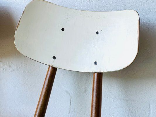 photo vintage Eetkamerstoelen Van Ton, Ca. Jaren 1960, Set Van 4