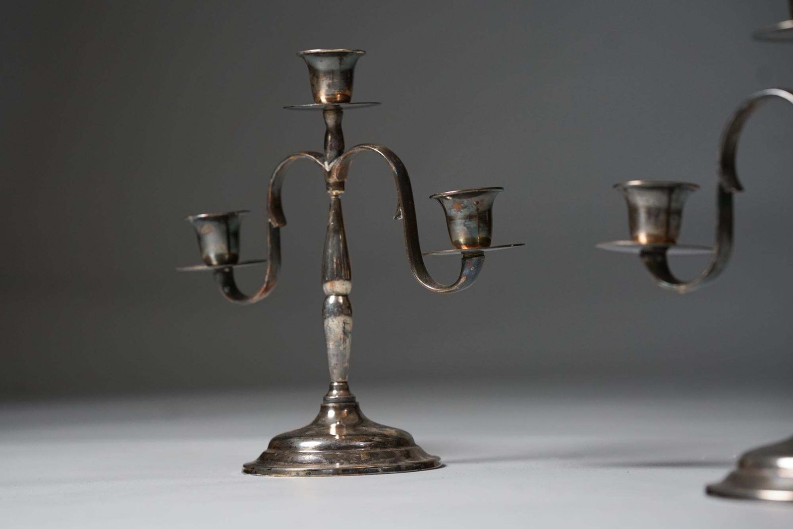 Pair Of Paavo Tynell Candle Sticks For Taito Oy, 1920s photo Home Decor