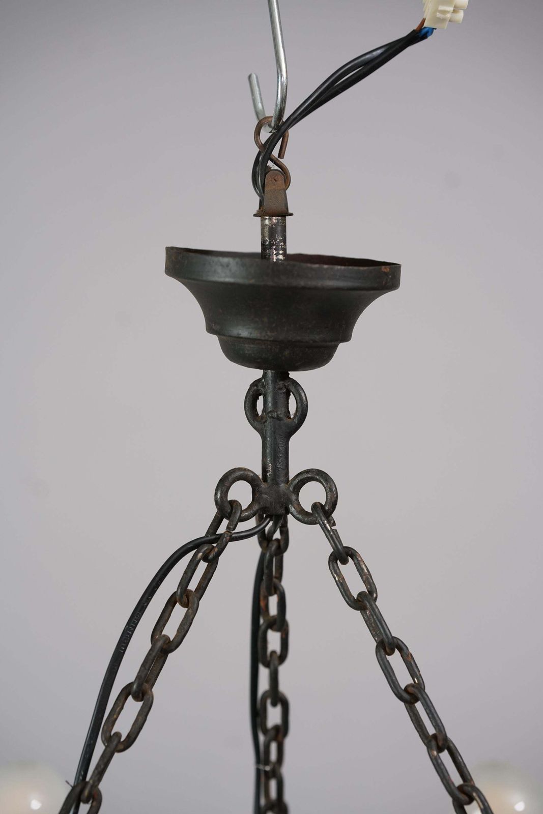 photo for sale Rare Paavo Tynell Model 1927 Iron Chandelier For Taito Oy, 1930s