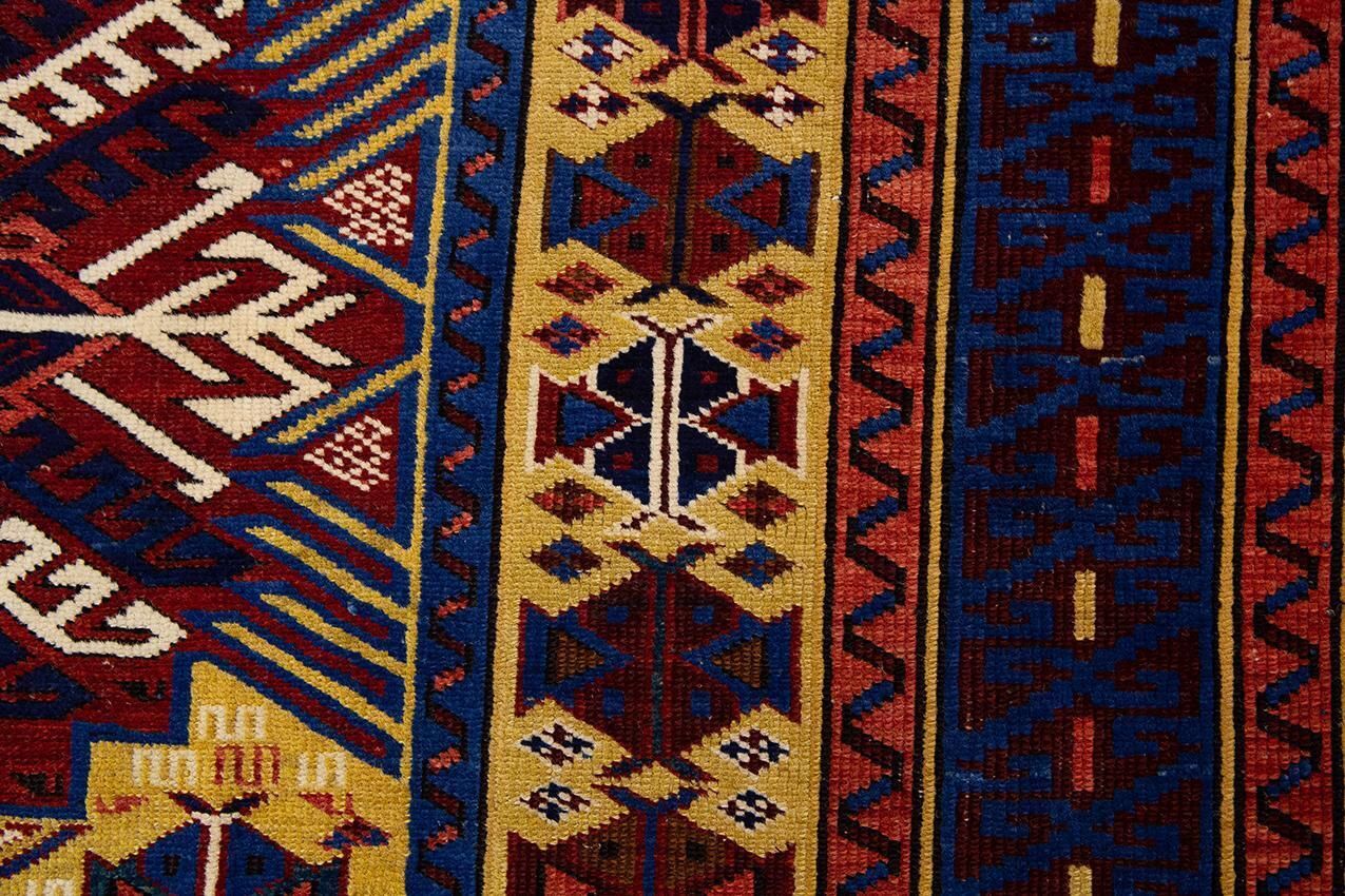 Caucasian Rug Zeiwa 'Zeiva' Rare Piece, 19th Century photo vintage