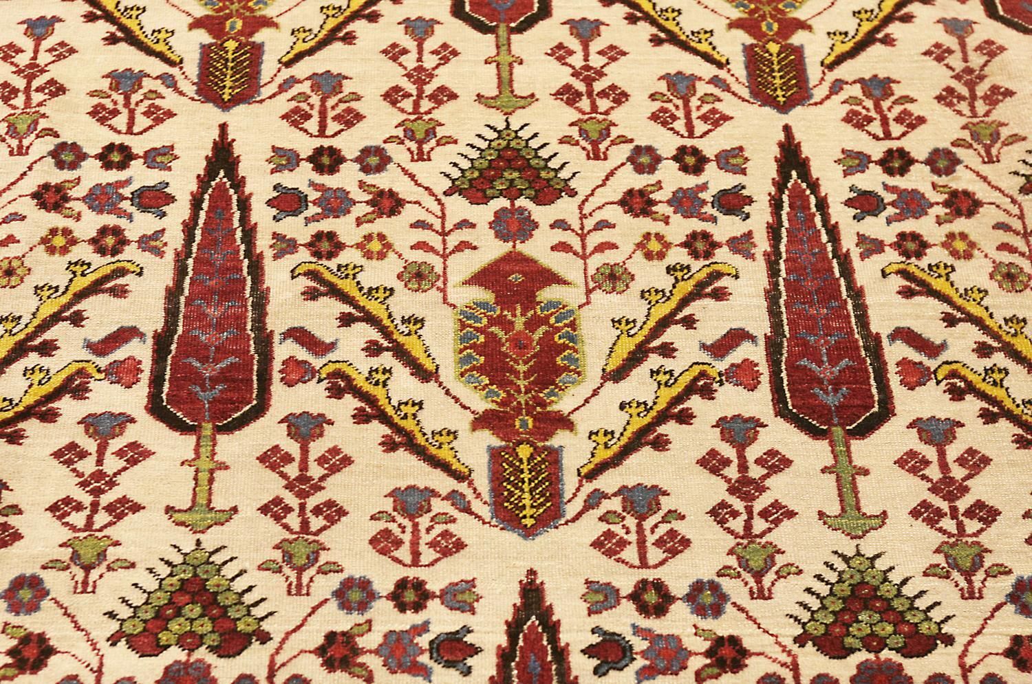 Allover Antique Caucasian Beige Wool Qarabag 'Karabakh' Carpet, 19th Century photo 30571.0