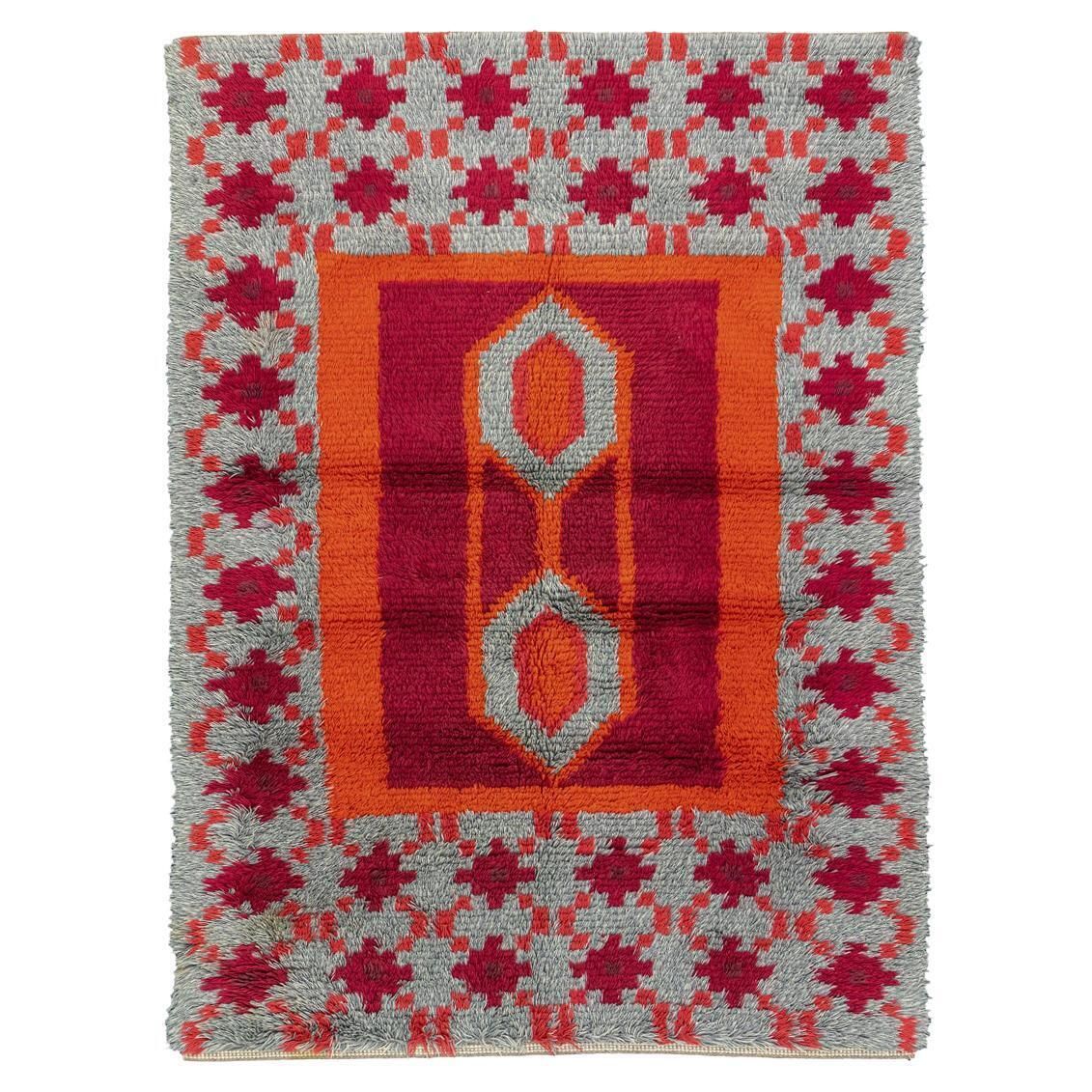 Rya Rug Swedish, 1950 1970