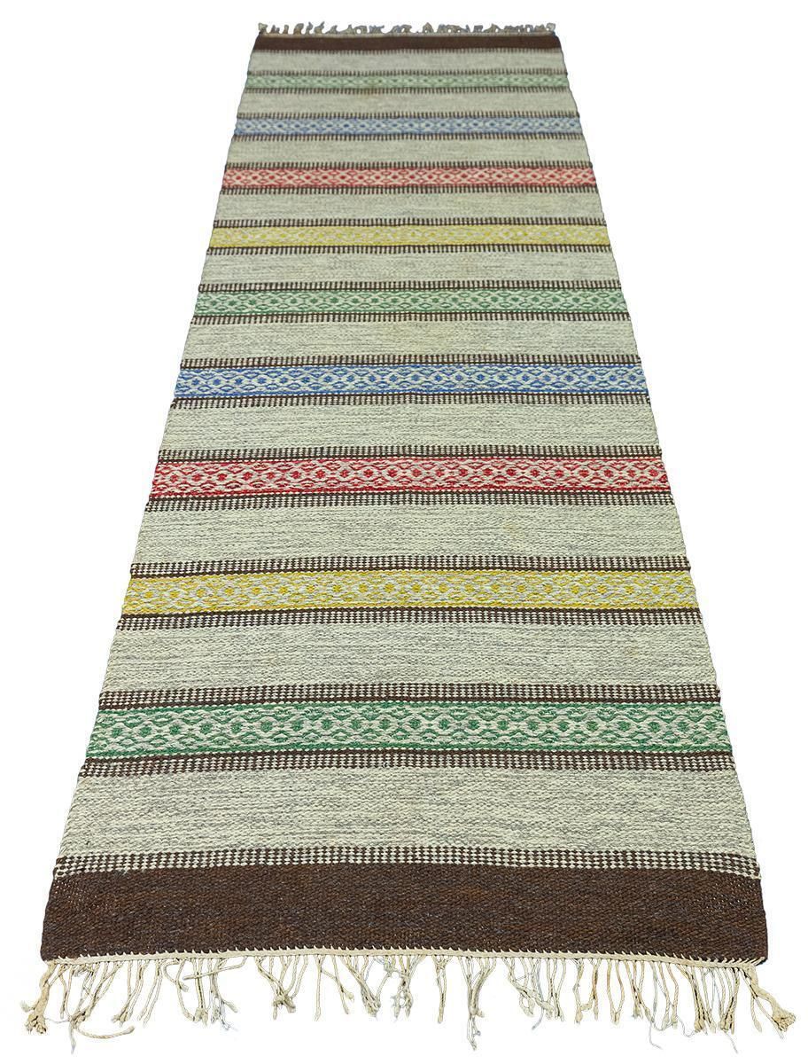 Scandinavian Runner Swedish Rollakan Stripe Design photo Textiles
