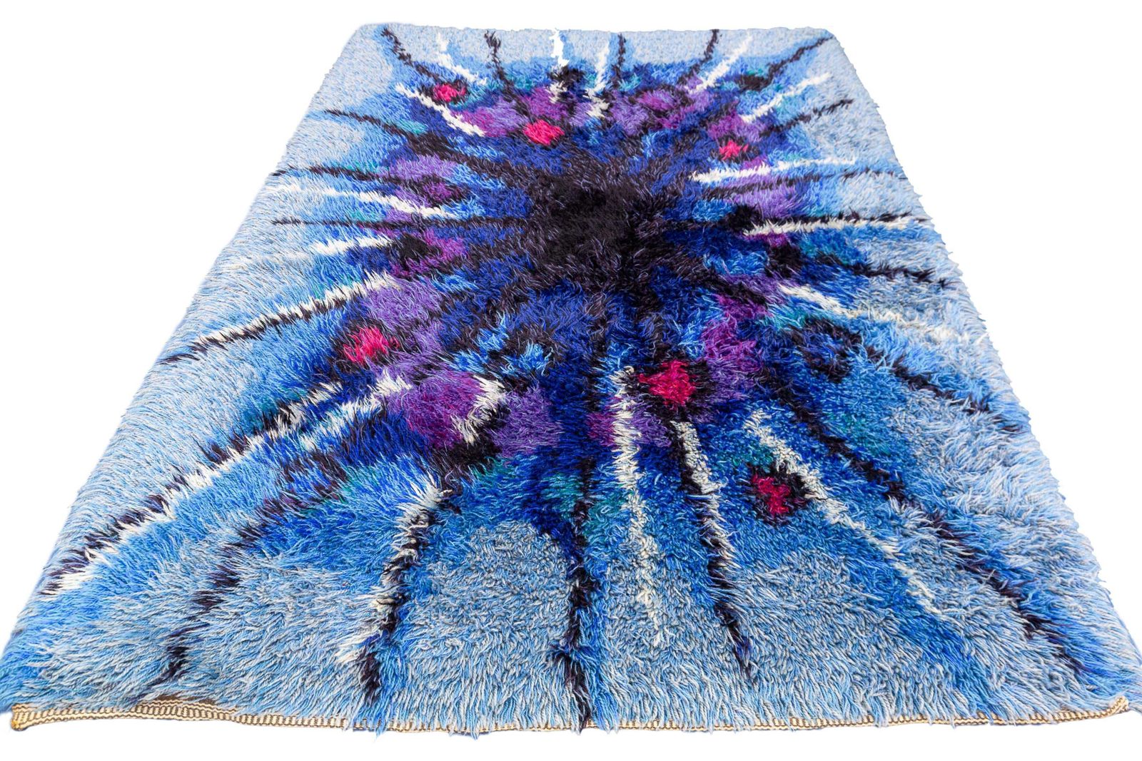 Rya Rug Swedish Abstract Design photo buy
