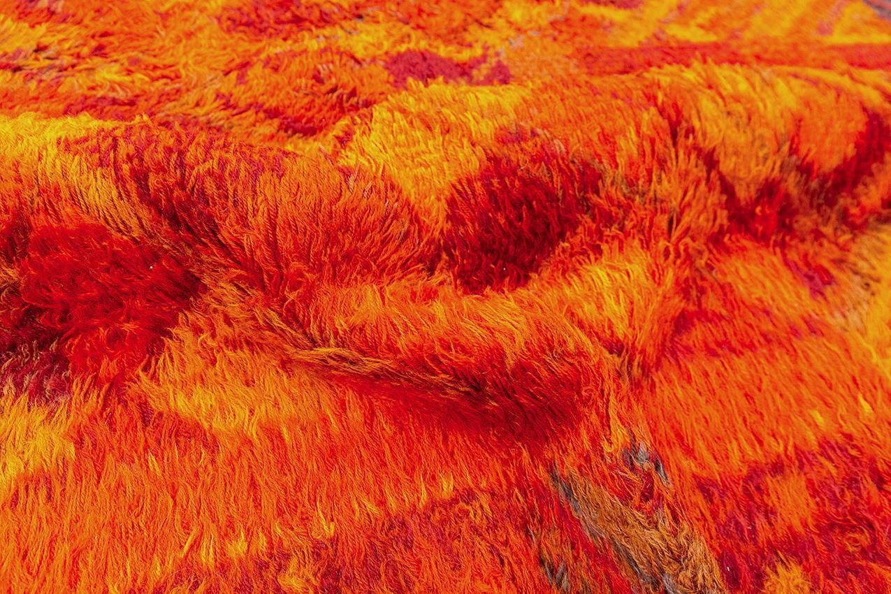 Rya Rug Swedish Red Color photo buy