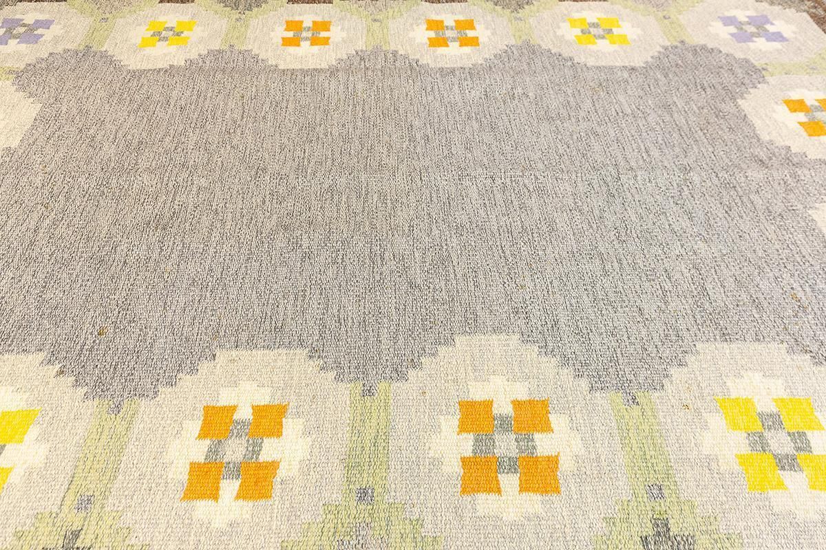 Scandinavian Rug Geometric Design Gray Field photo buy