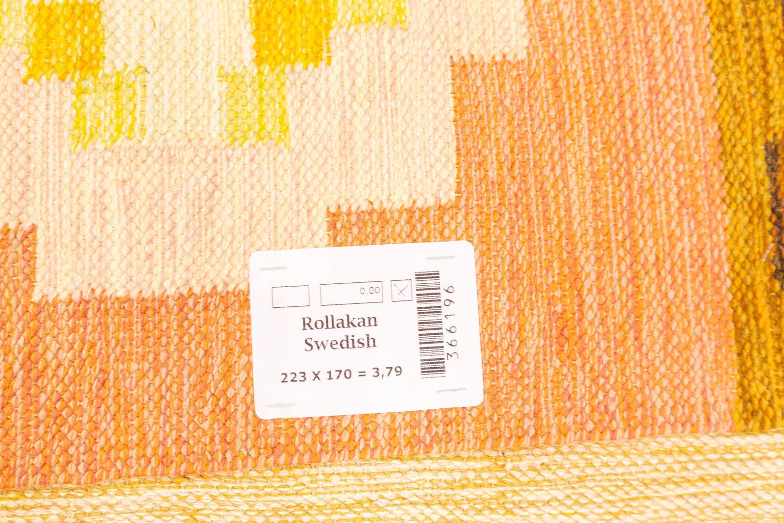 Scandinavian Rug Flat Weave By Ingegerd Silow photo vintage