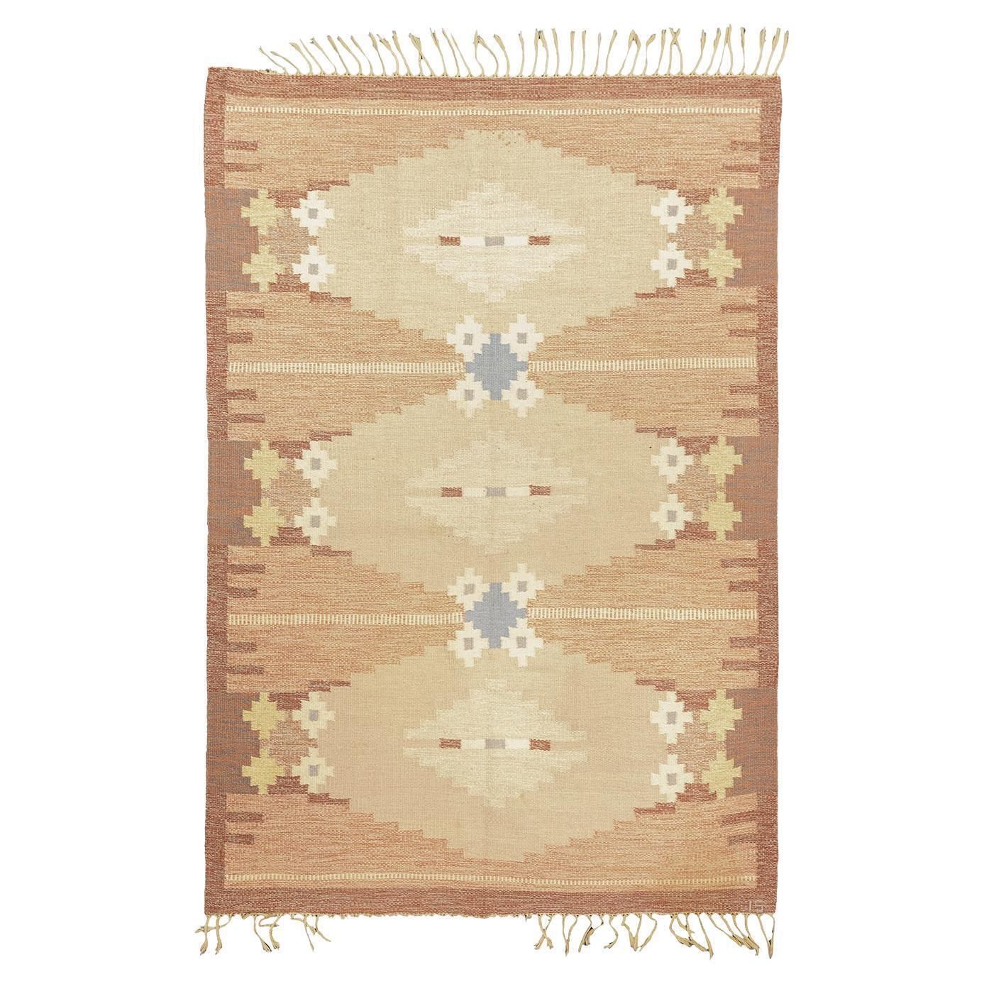 Scandinavian Rug Rollakan  Earthy Tones