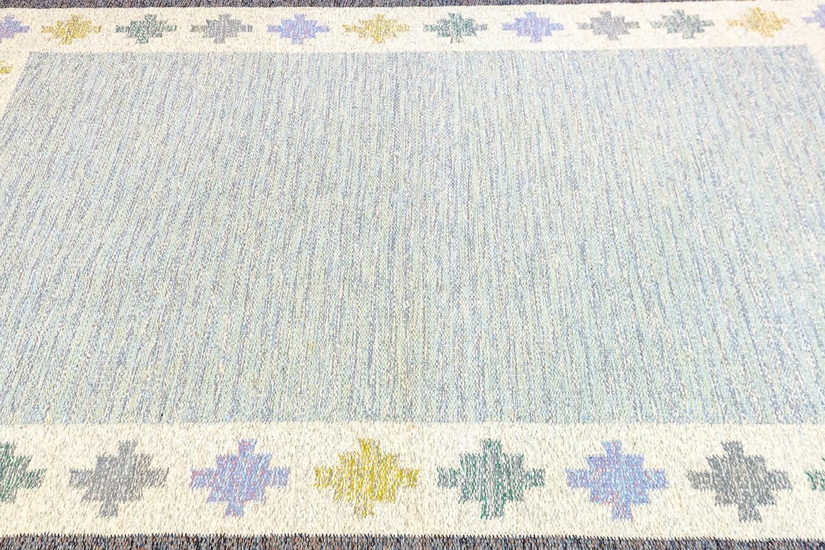 Nordic Rug Rollakan Swedish Signed Piece photo for sale