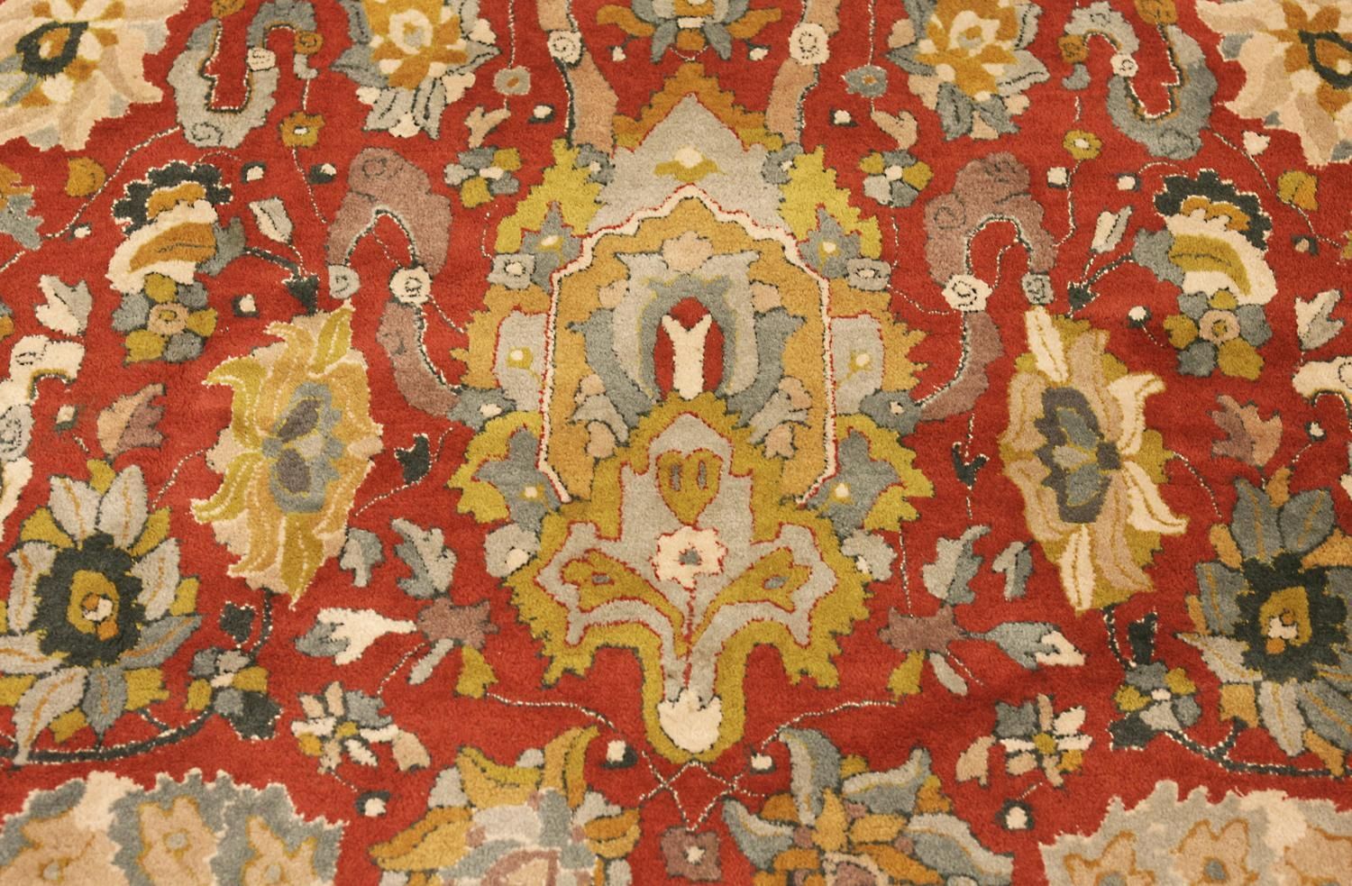 Antique German All Over Field Tetex Carpet Wool, Ca. 1920 photo Textiles