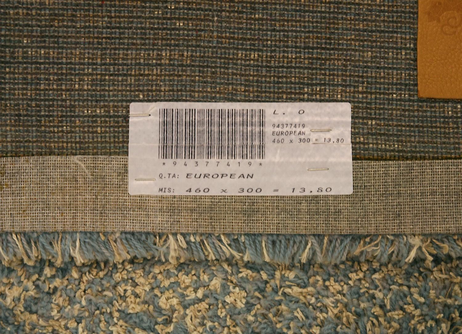European Carpet Minimalist Design Gray Color, 1920 1950 photo for sale