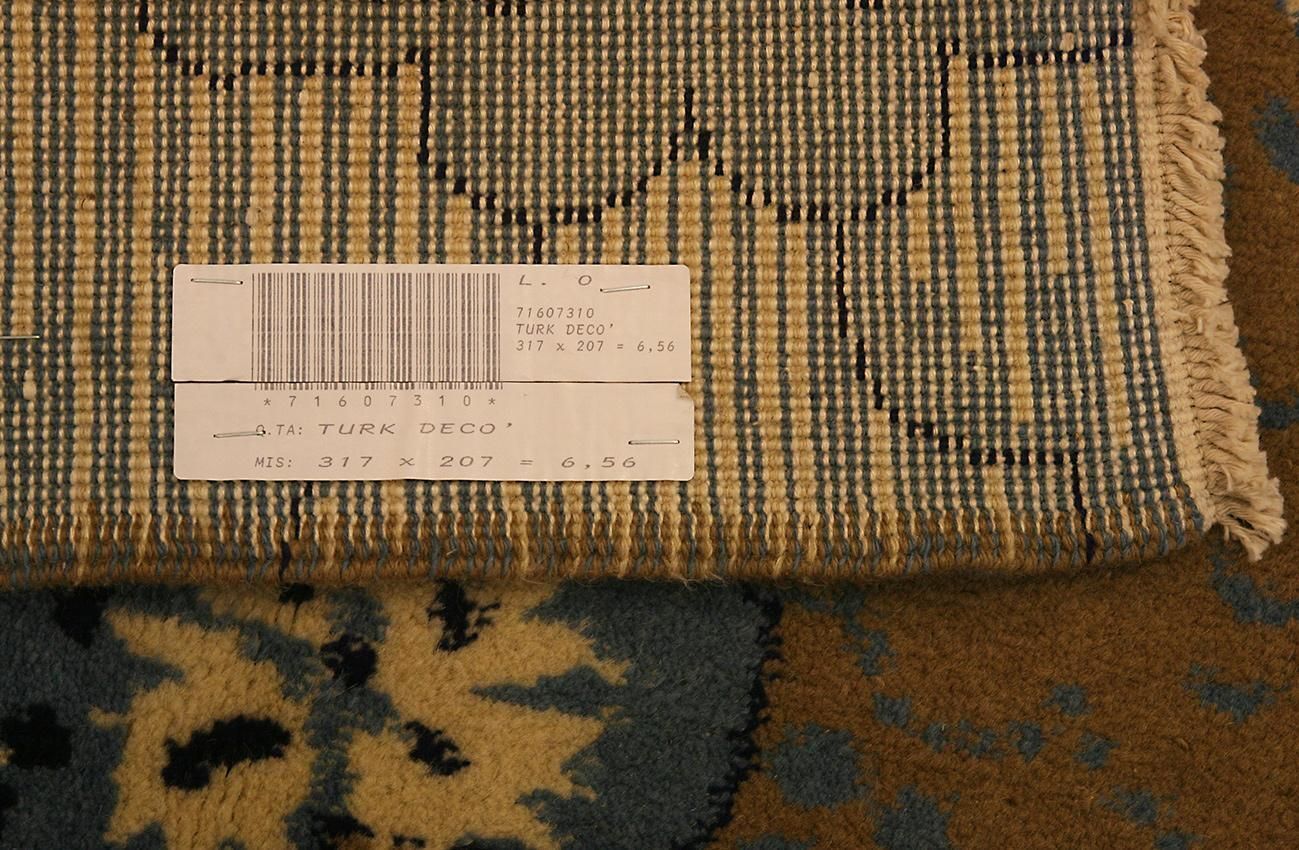 Art Deco Rug Turkish Abstract Design, Mid 20th Century photo 3312.0