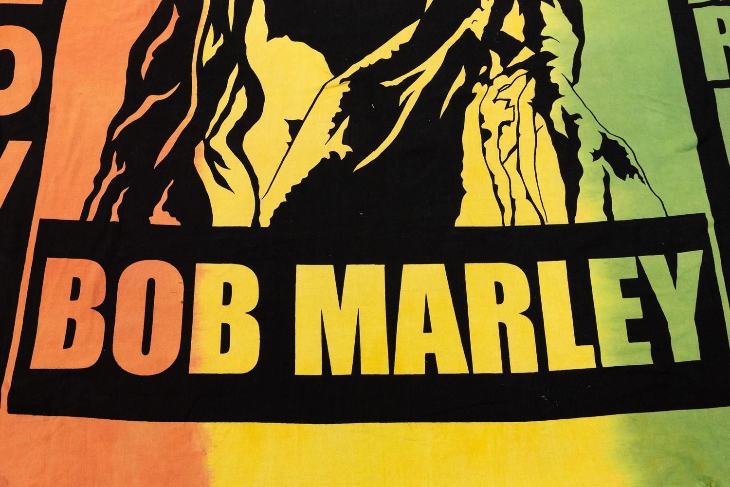 “Bob Marley” Textile Sud American Stamped, Xxi Century photo 425.0