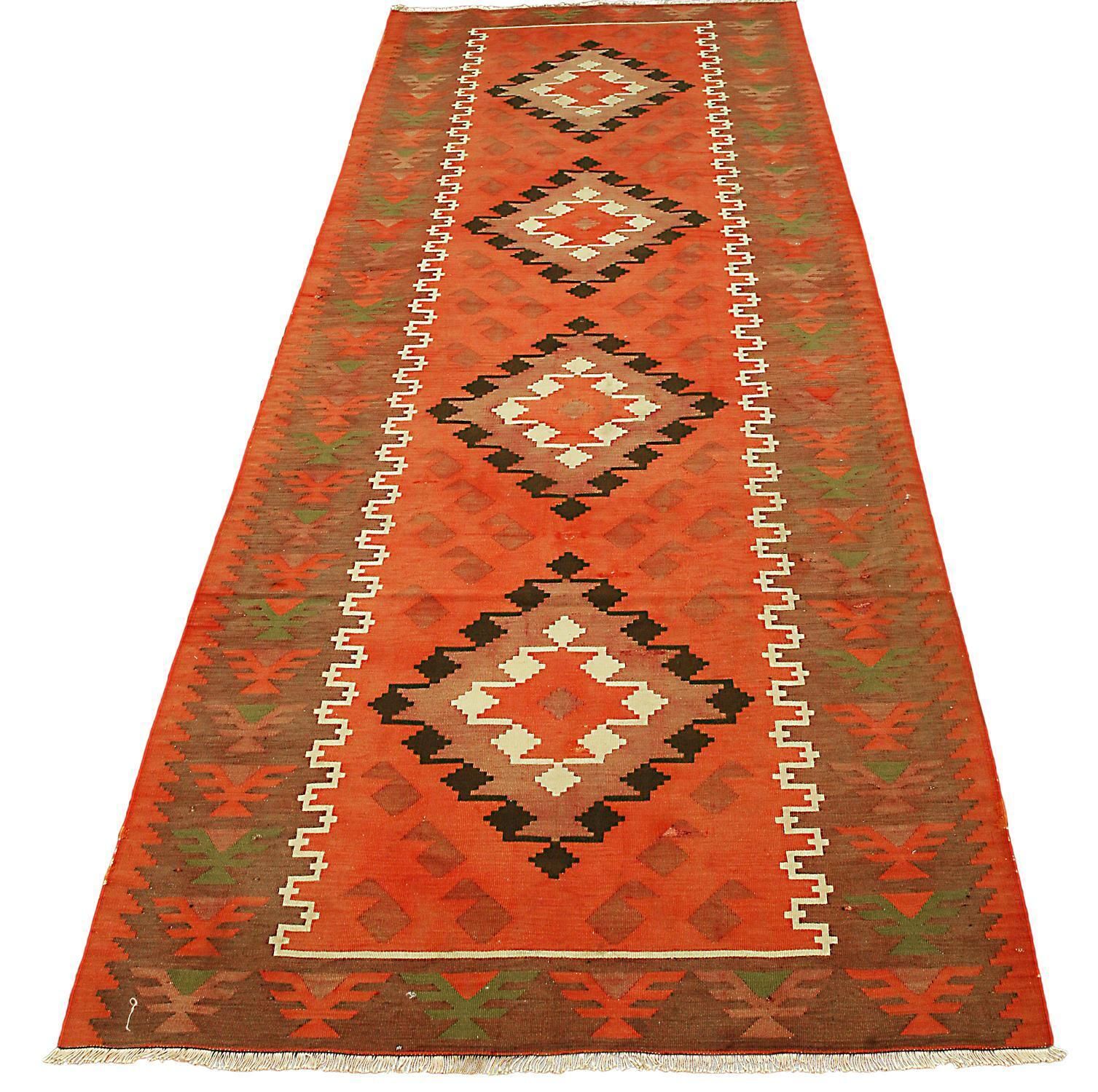 Old Caucasian Runner Kilim Karabakh, Ca. 1940 photo furniture