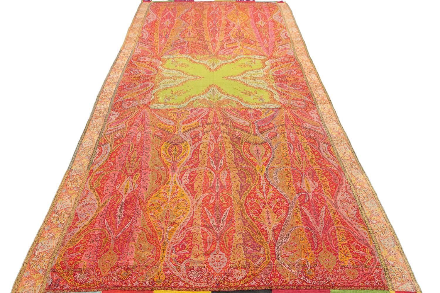 Kashmir Shawl Antique Indian Paisley And Arabesque Motifs Textile, 1800 1820 photo buy