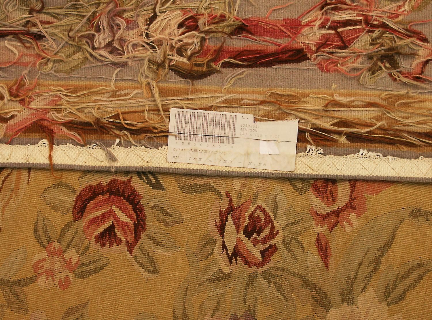 Aubusson Rug Flat Weave French Style photo 1019.0