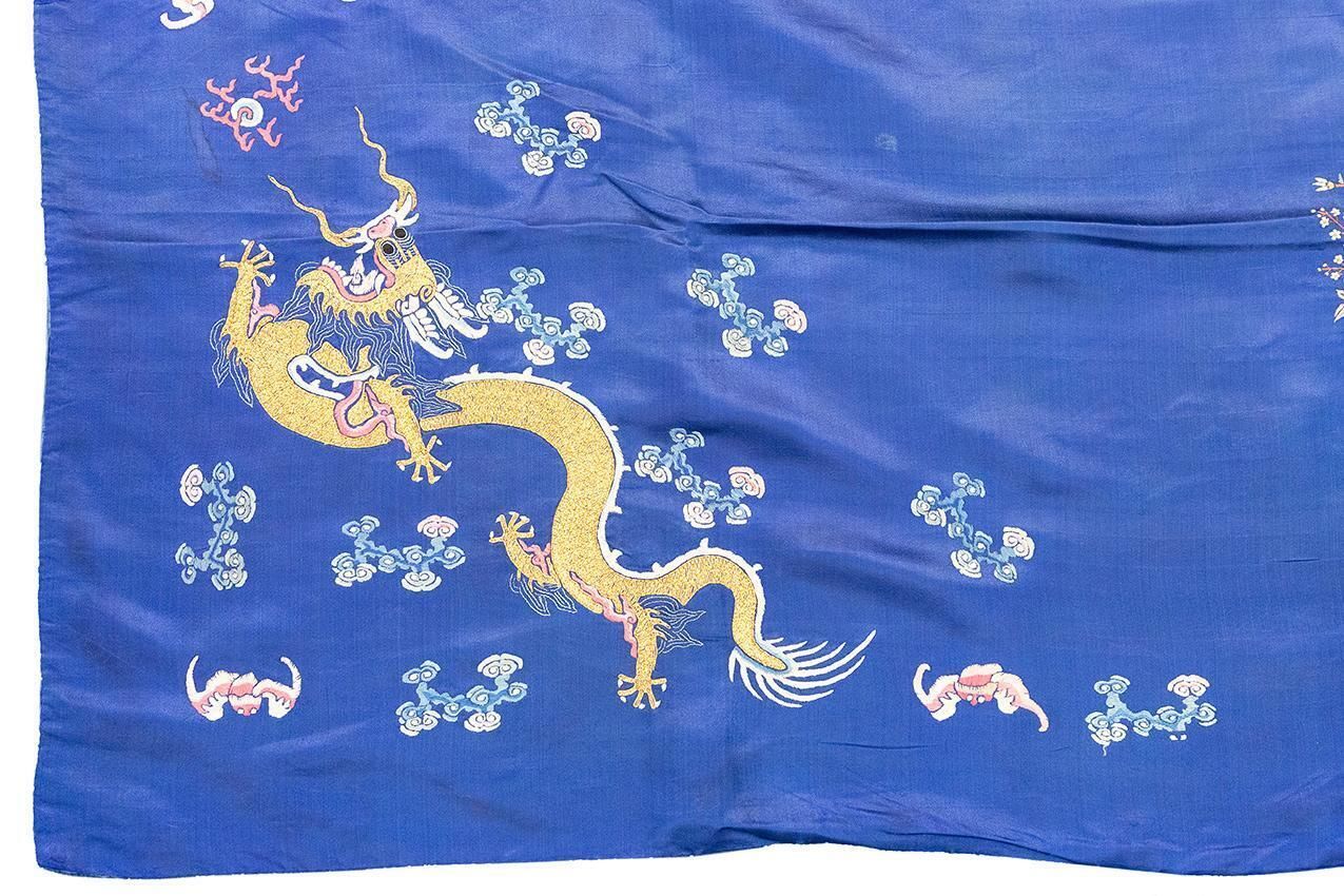 Chinese Silk Textile Five Clawed Dragon photo 2463.0