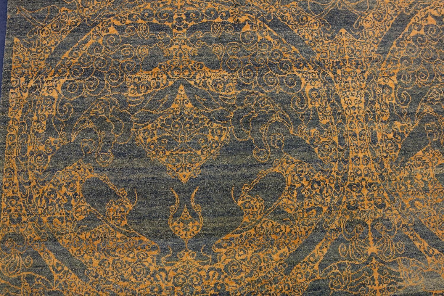 Vintage “Tibet Design” Hand Knotted Yadan Square Shape Rug photo buy
