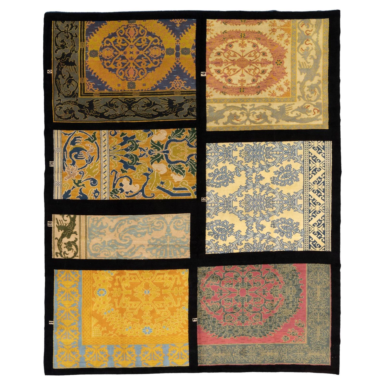 Vintage Spanish Designer Rug Wool, 1950 1970