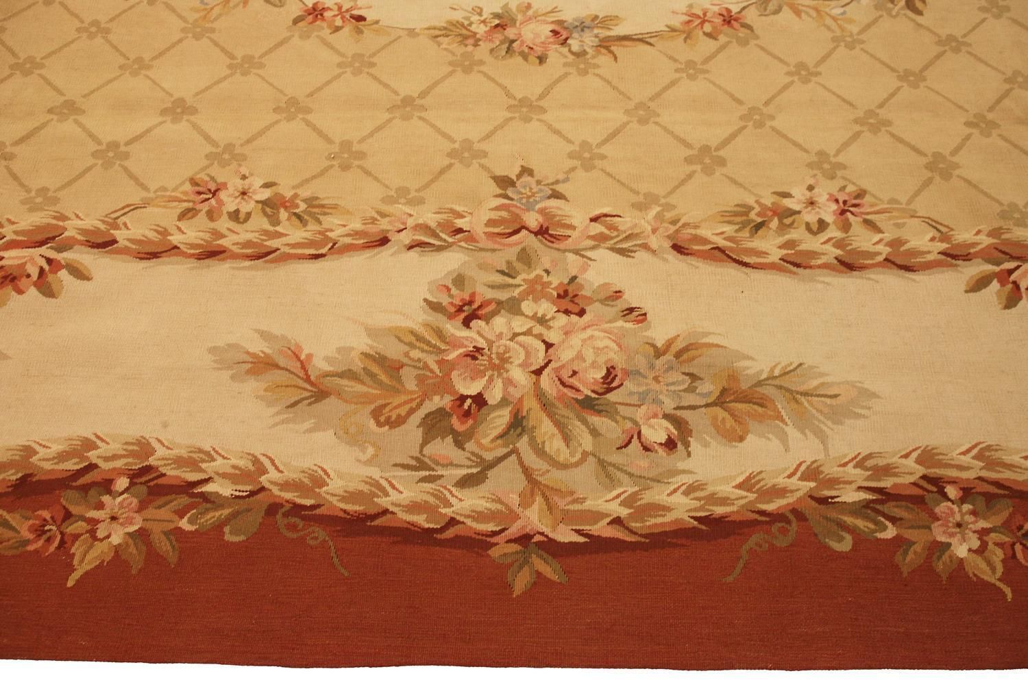Aubusson Rug Flat Weave Chinese photo 4671.0
