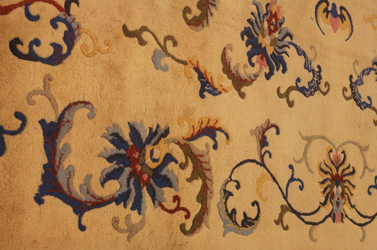 Antique Peking Chinese All Over Design Antique Wool Carpet, Ca. 1920 photo Textiles