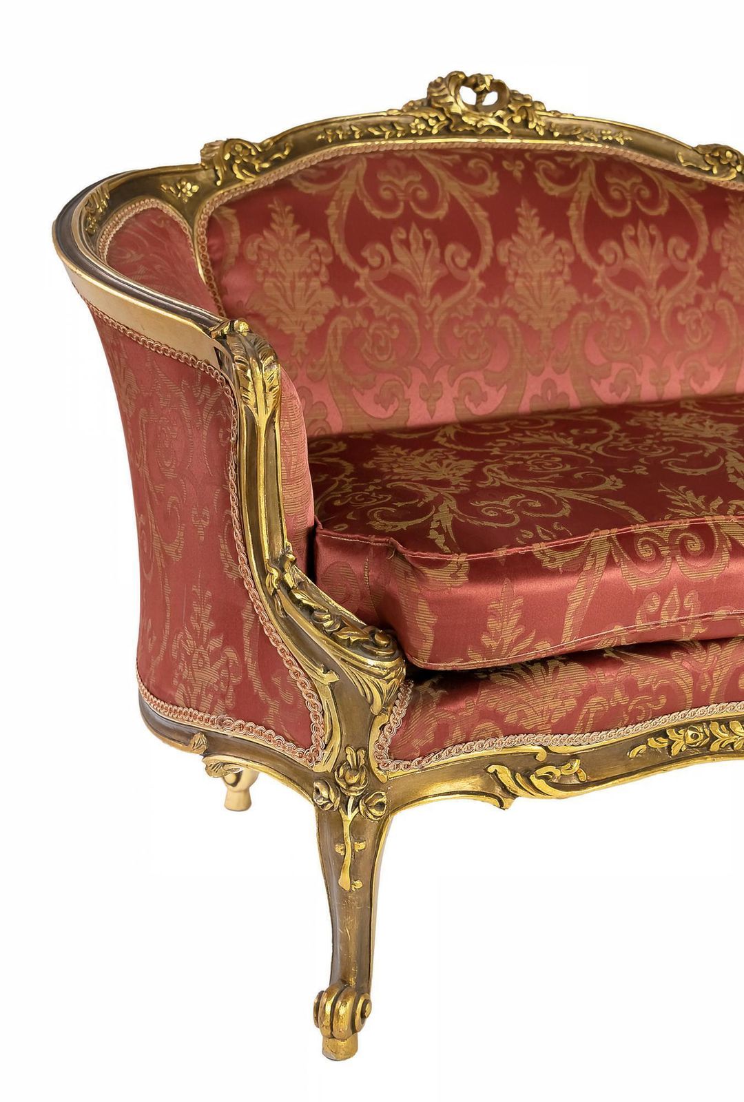 French Giltwood Loveseat Sofa photo furniture